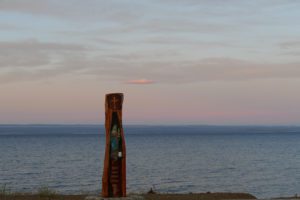 Lago Buenos Aires at sunset in Los Antiguos