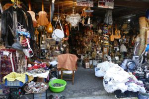 Thrift shop in Athens, illustrating the Post on Travel Tools and Gadgets