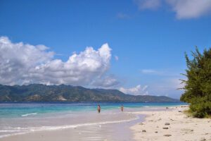 Beach on Gili Meno off the coast of Bali, Indonesia 's Island of Gods