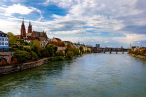 View of the river Rhein at Basel
