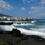 Lava Beach in Puerto de la Cruz on Tenerife a microcontinent