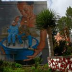 Mural created by Matías Mata aka Sabotaje al Montaje. in San Cristobal de la Laguna in Tenerife