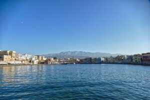 The Venetian Port of Chania in Crete.