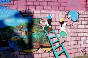 Jaman Mural Village in Jeonju.