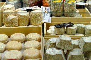 Different kinds of cheese.