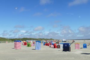 Beach on the Island of Borkum, Germany